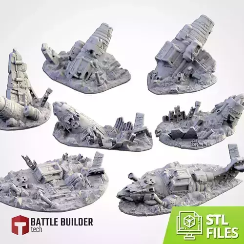 CRASHED PLANES 3D print model
