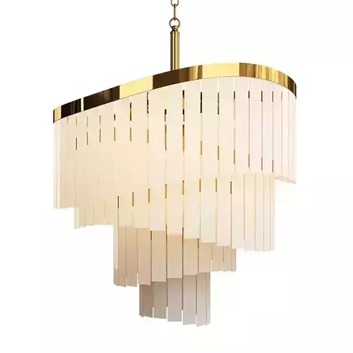 SIRIAN modern chandelier in brass