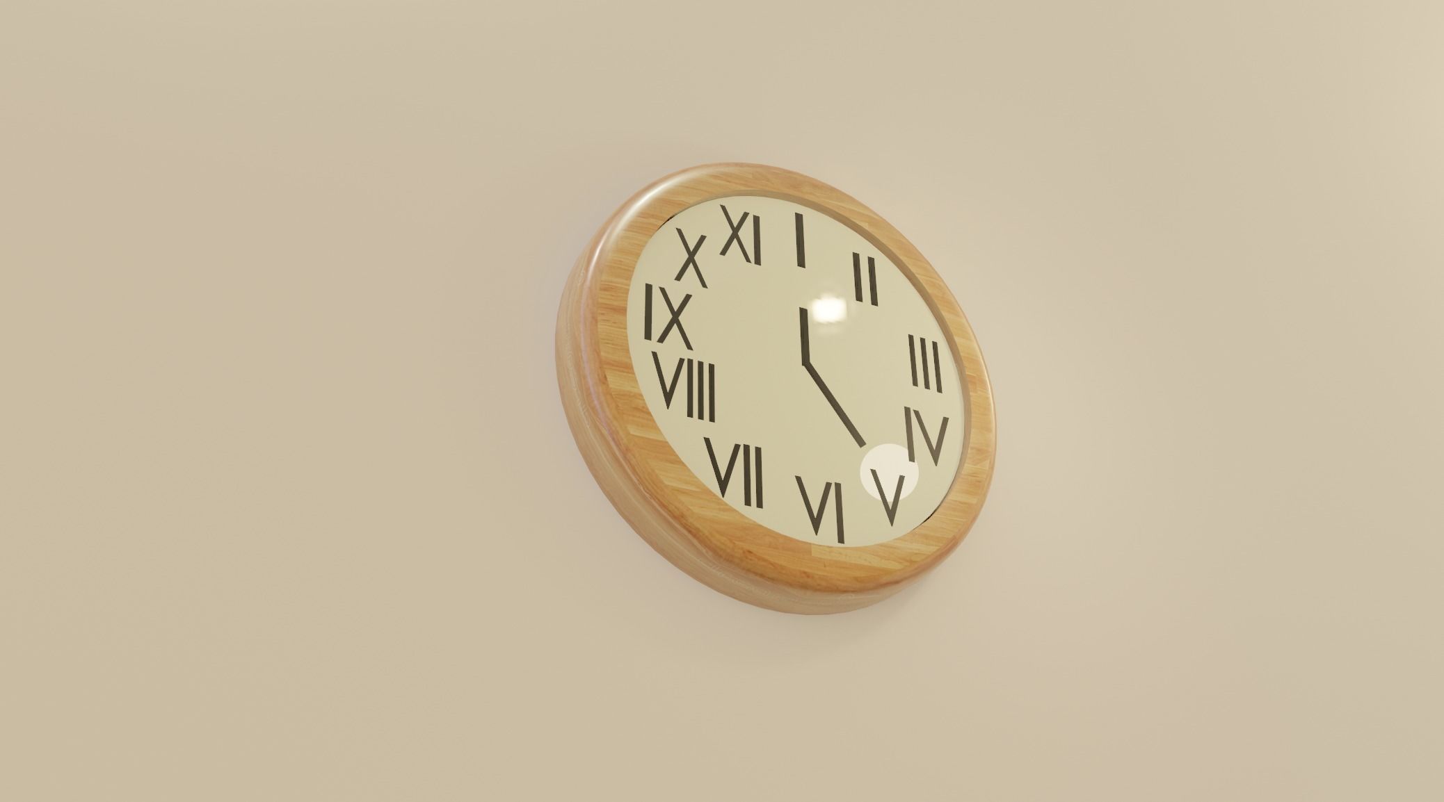 Modern Clock Free 3D model_4