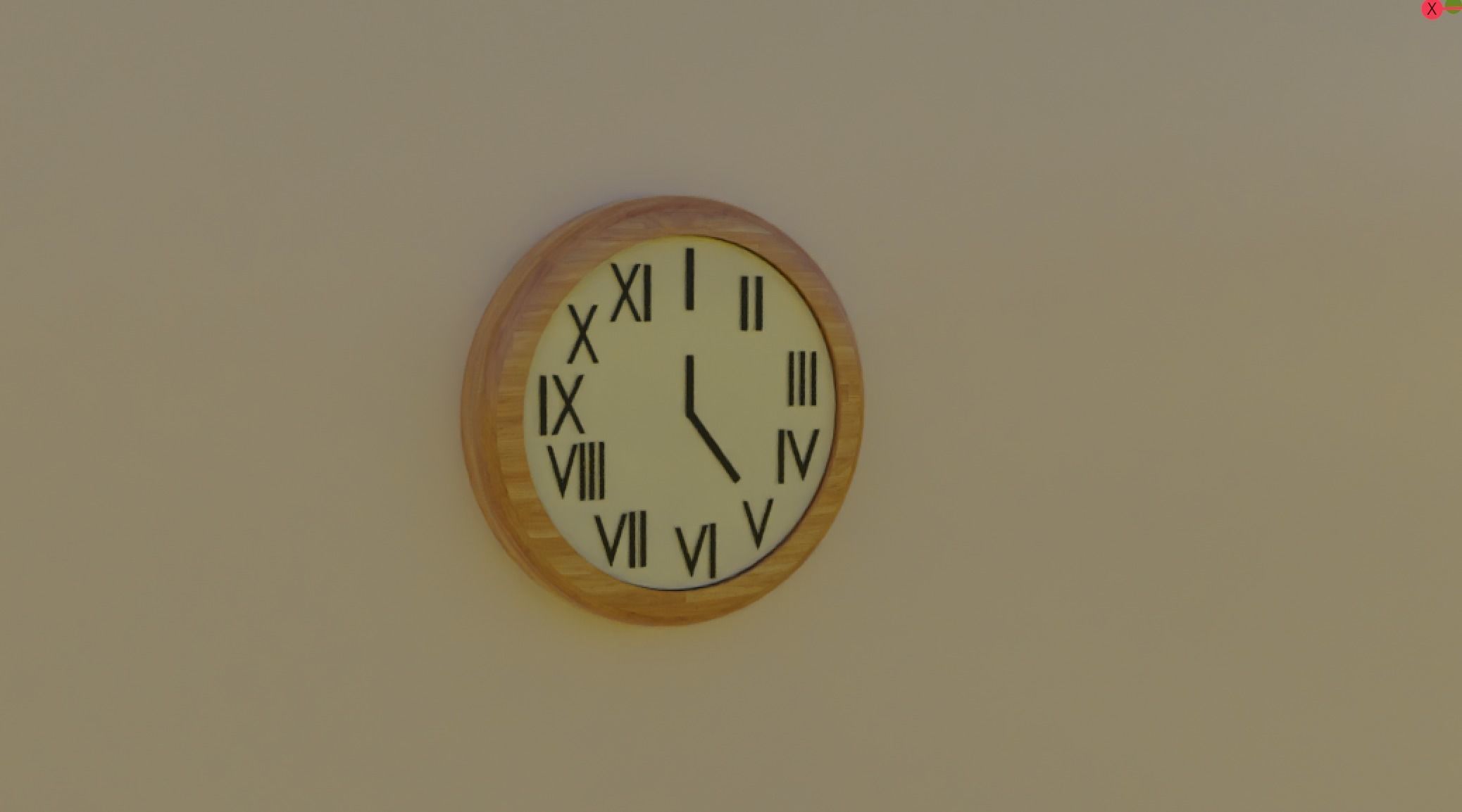 Modern Clock Free 3D model_3