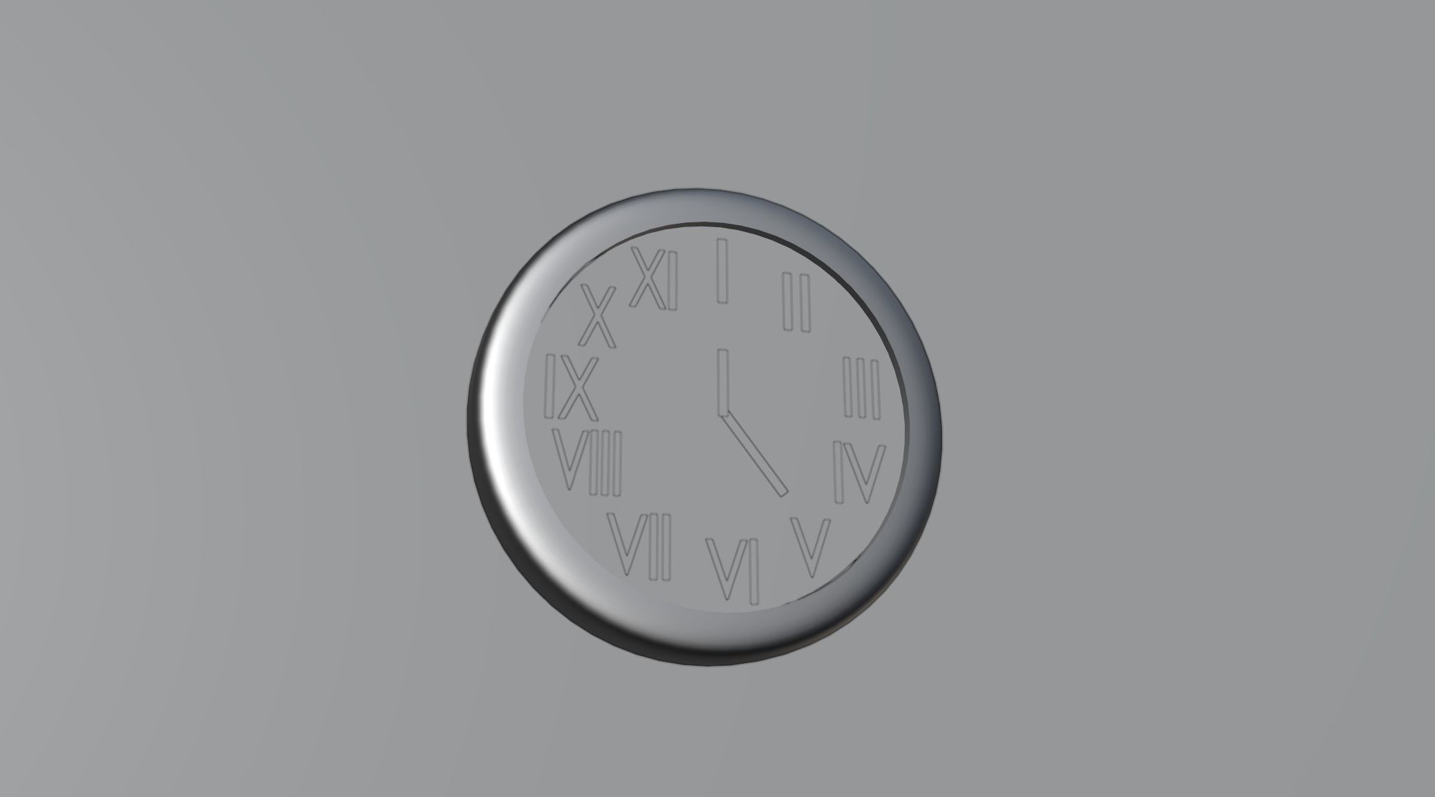 Modern Clock Free 3D model_7