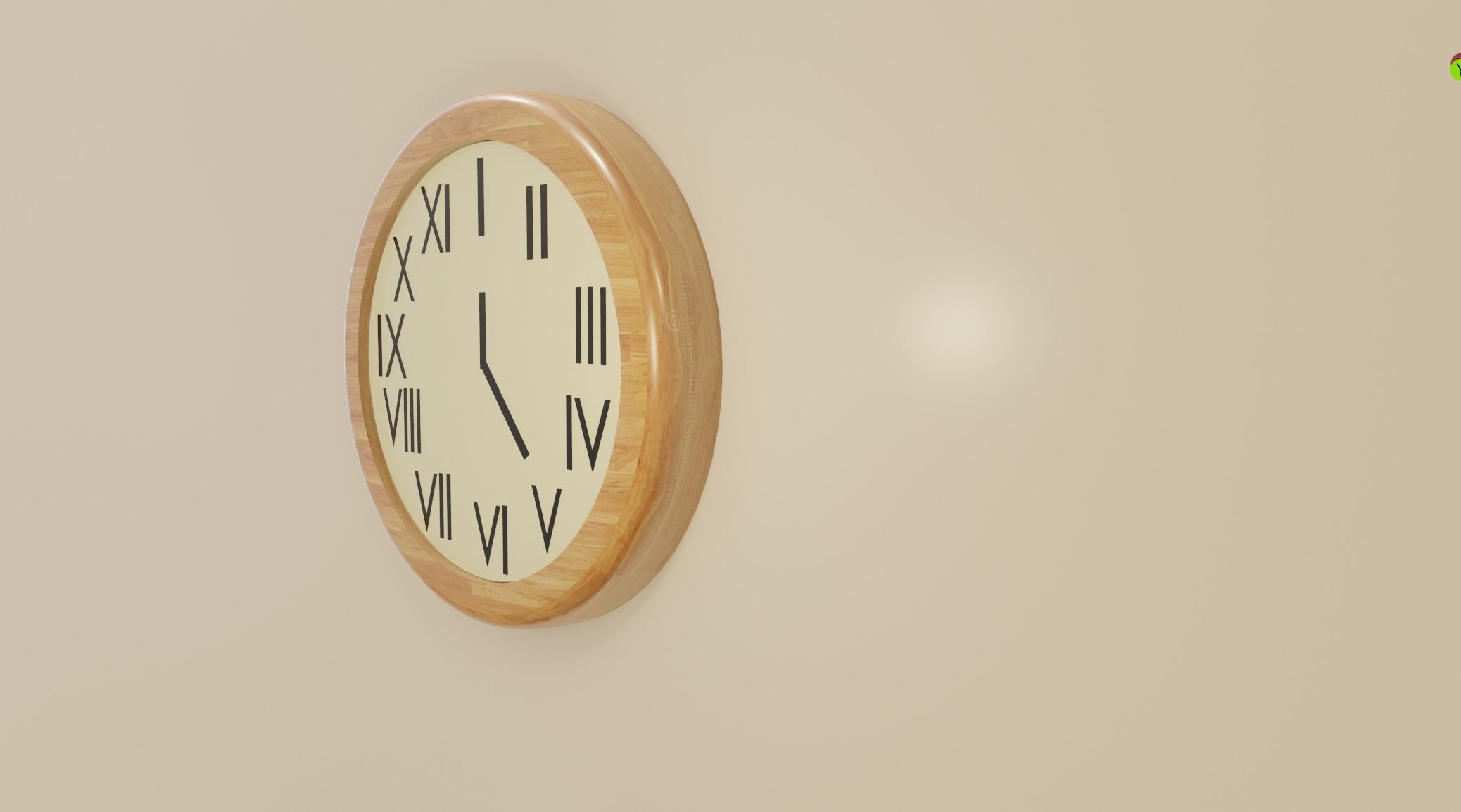 Modern Clock Free 3D model_2