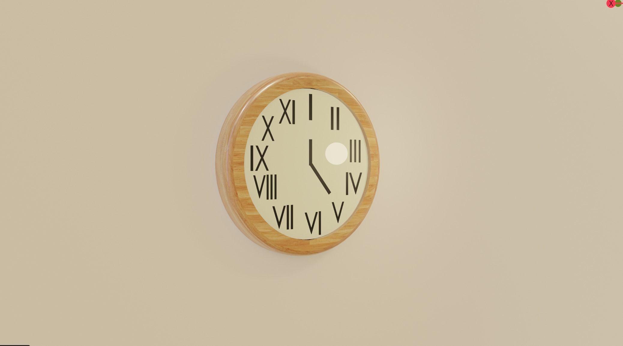 Modern Clock Free 3D model_5