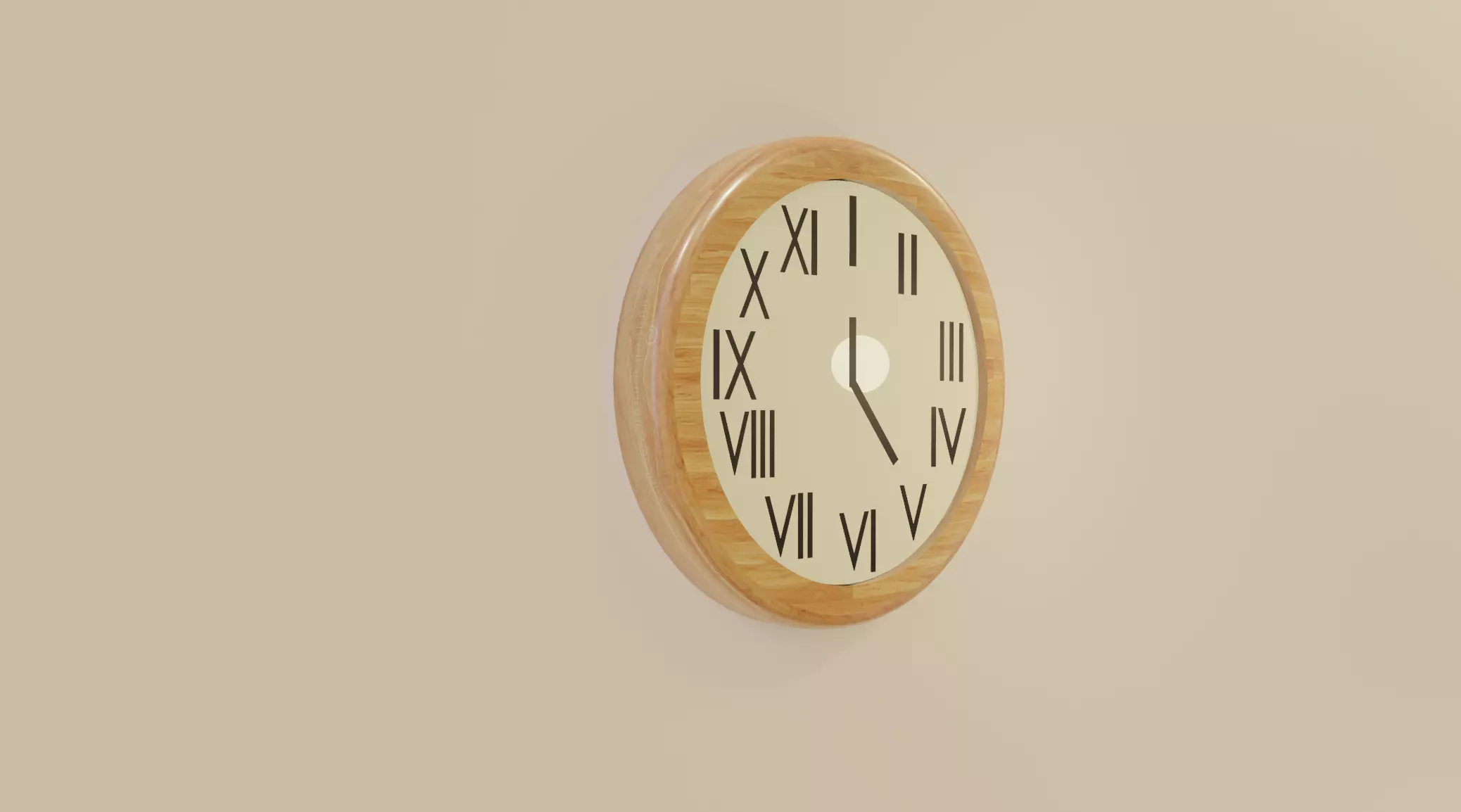 Modern Clock Free 3D model_0