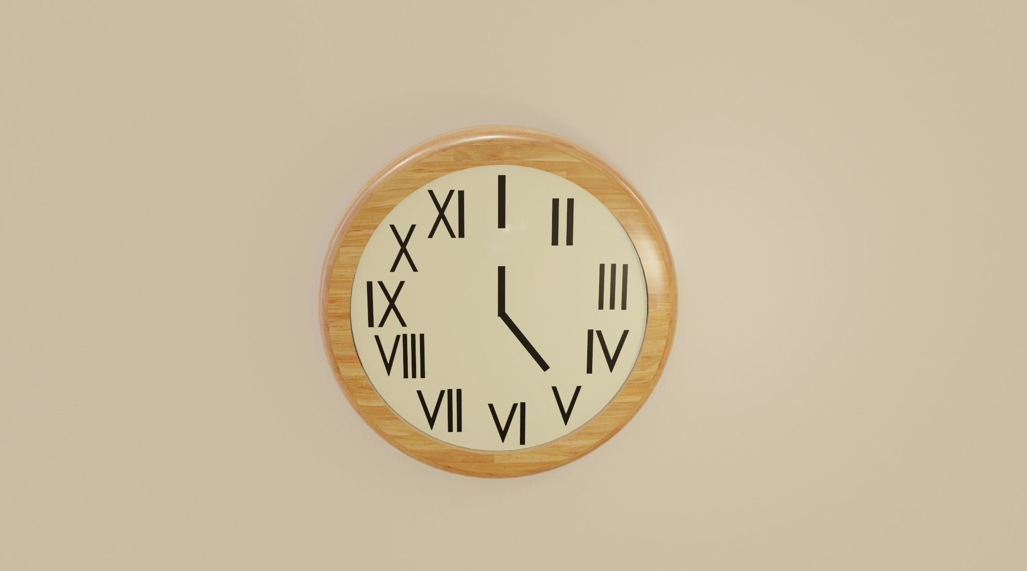 Modern Clock Free 3D model_6