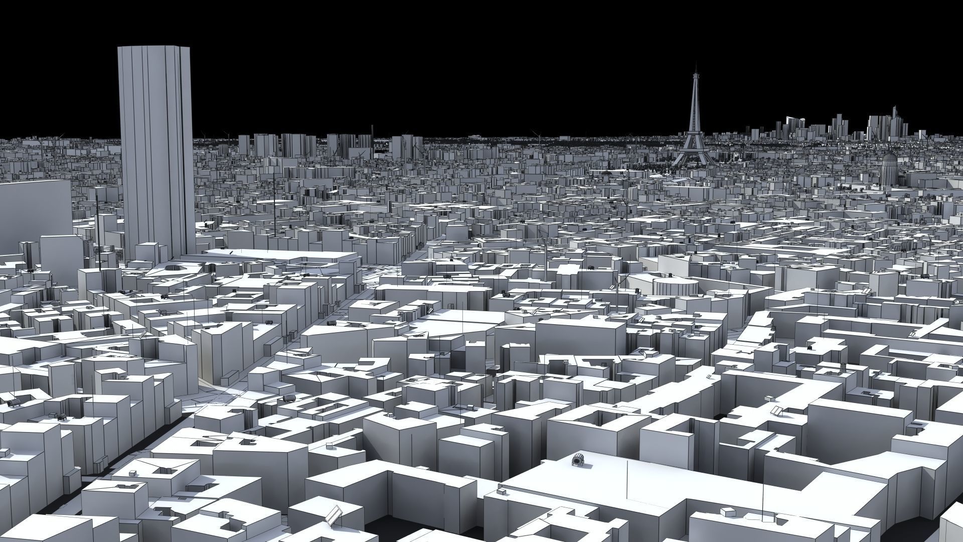 Paris France Low-poly 3D model_24