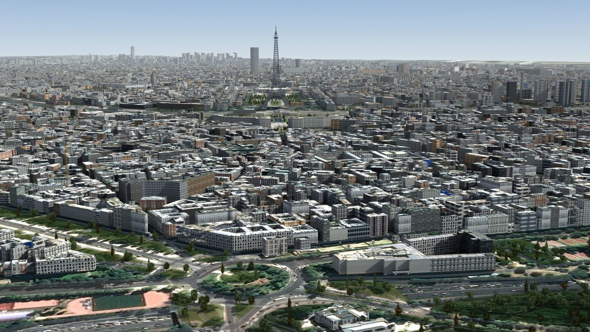 Paris France Low-poly 3D model_14