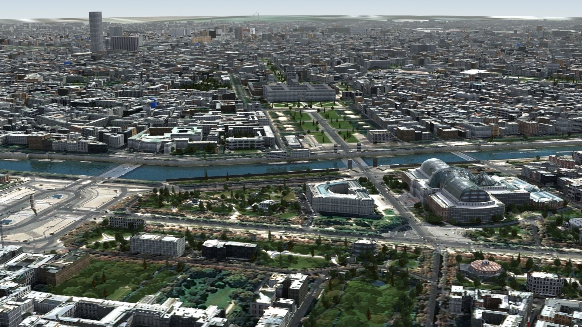 Paris France Low-poly 3D model_4