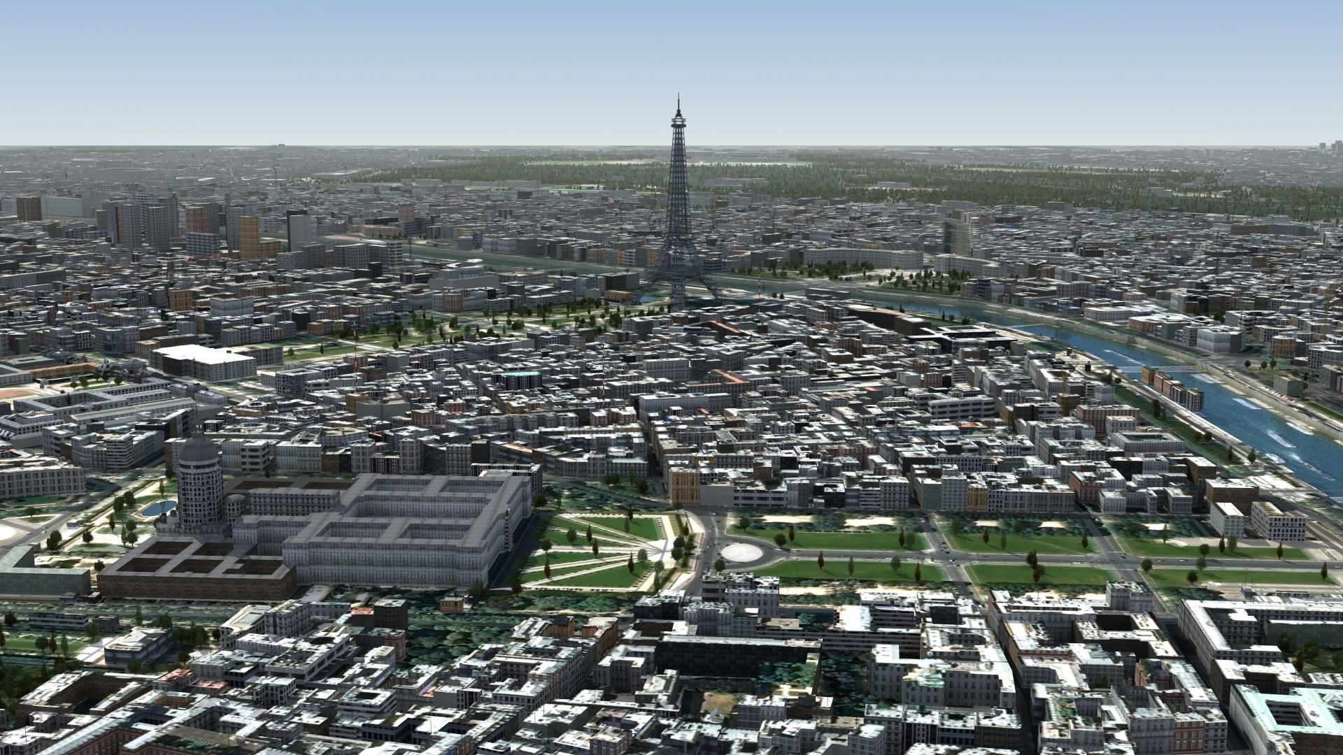 Paris France Low-poly 3D model_17