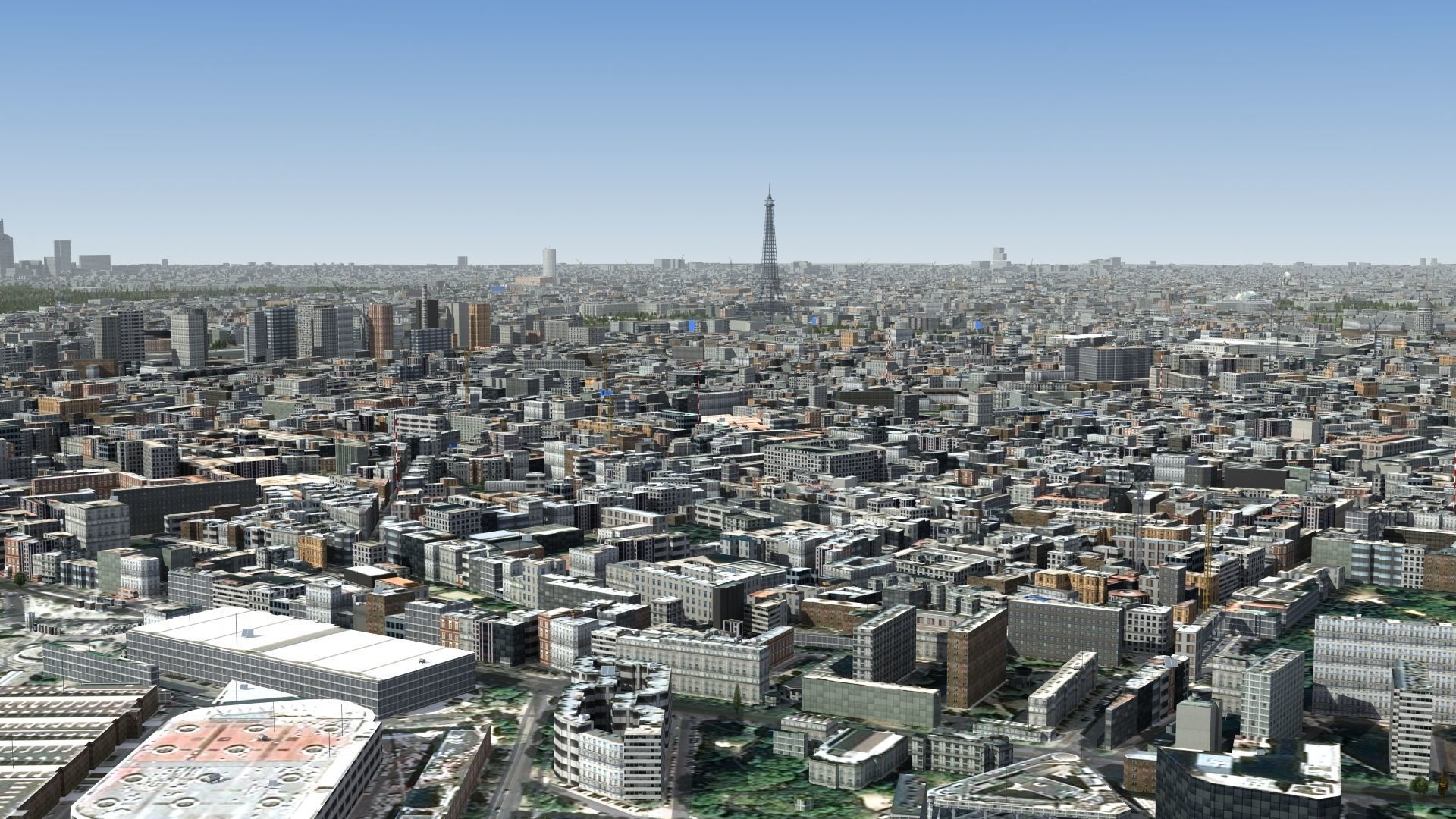Paris France Low-poly 3D model_16