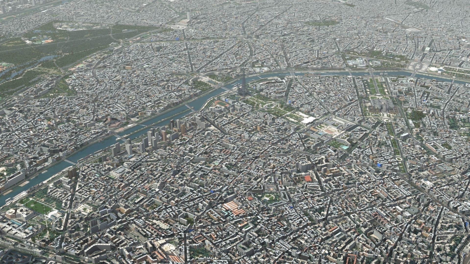 Paris France Low-poly 3D model_18