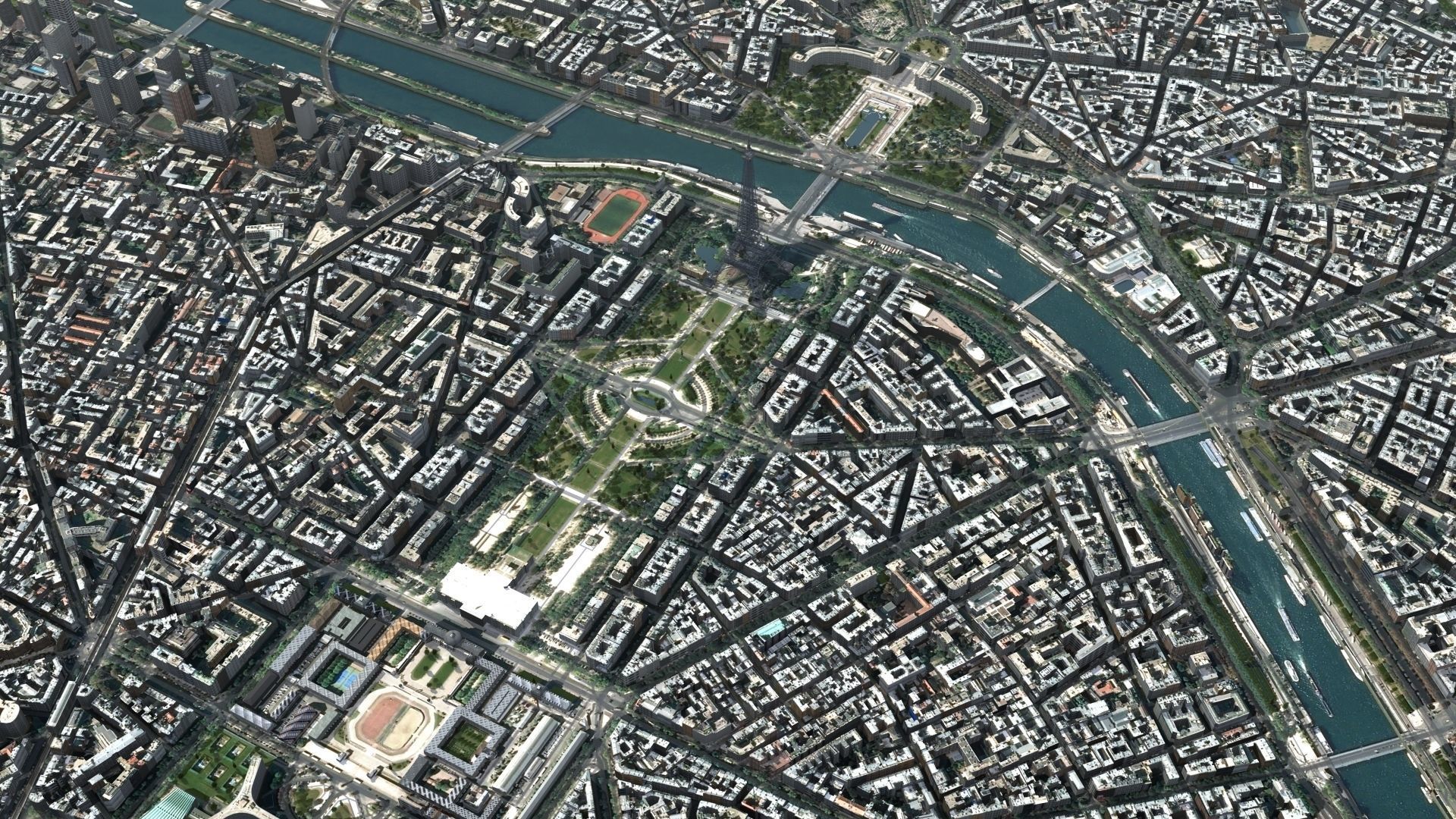 Paris France Low-poly 3D model_19