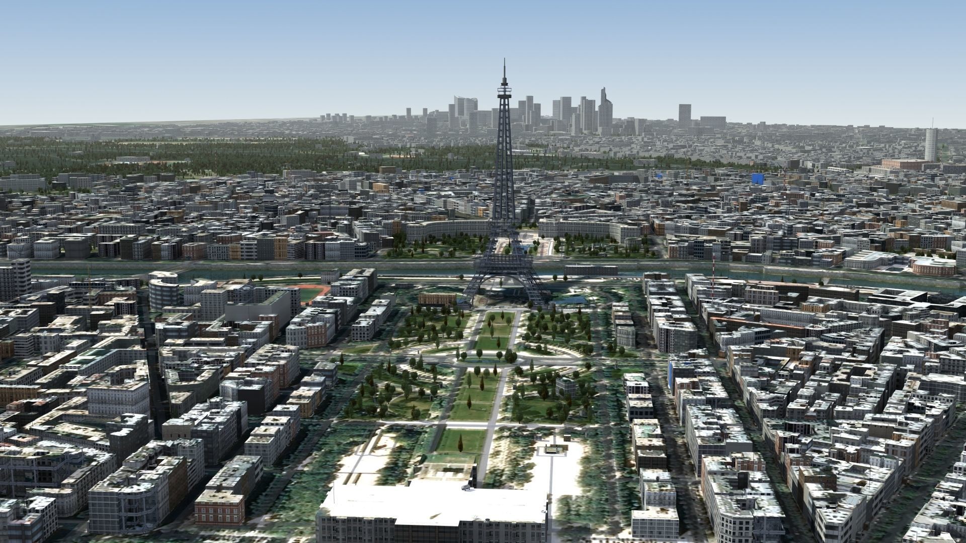 Paris France Low-poly 3D model_8