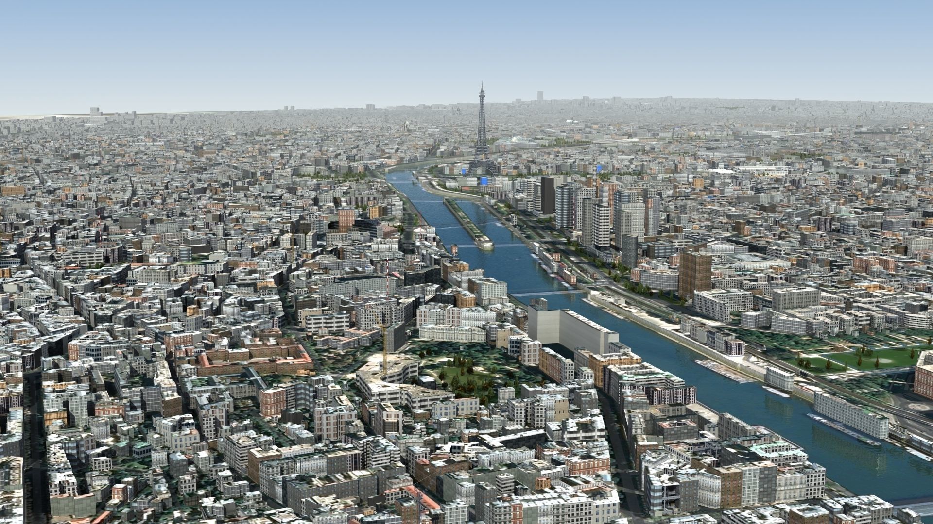 Paris France Low-poly 3D model_13