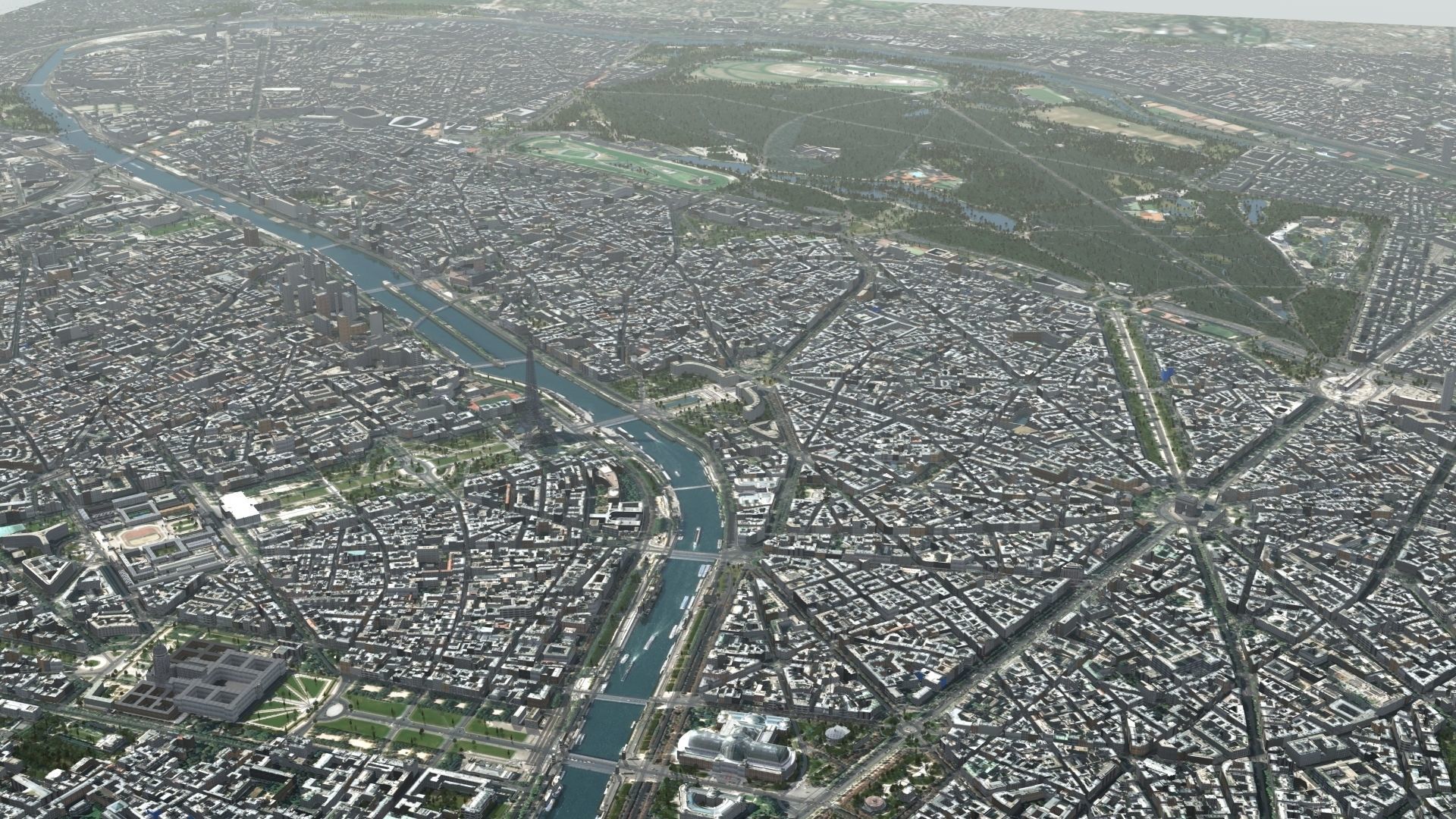 Paris France Low-poly 3D model_20