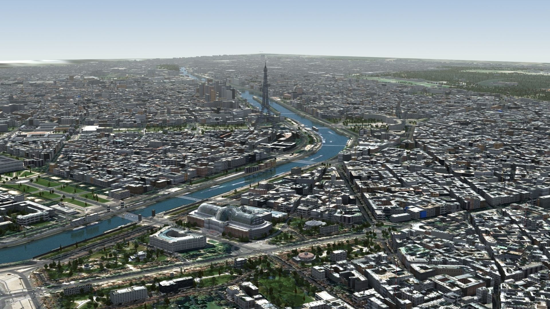 Paris France Low-poly 3D model_7