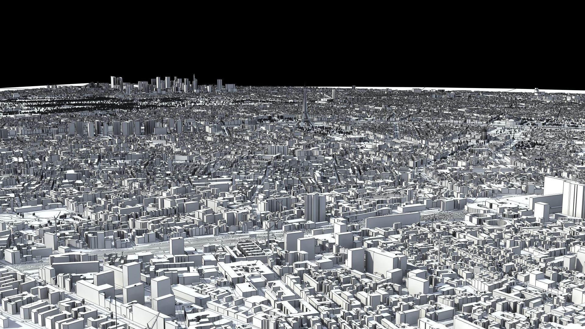 Paris France Low-poly 3D model_34