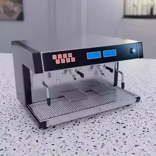 Coffee Machine Low poly 3D model