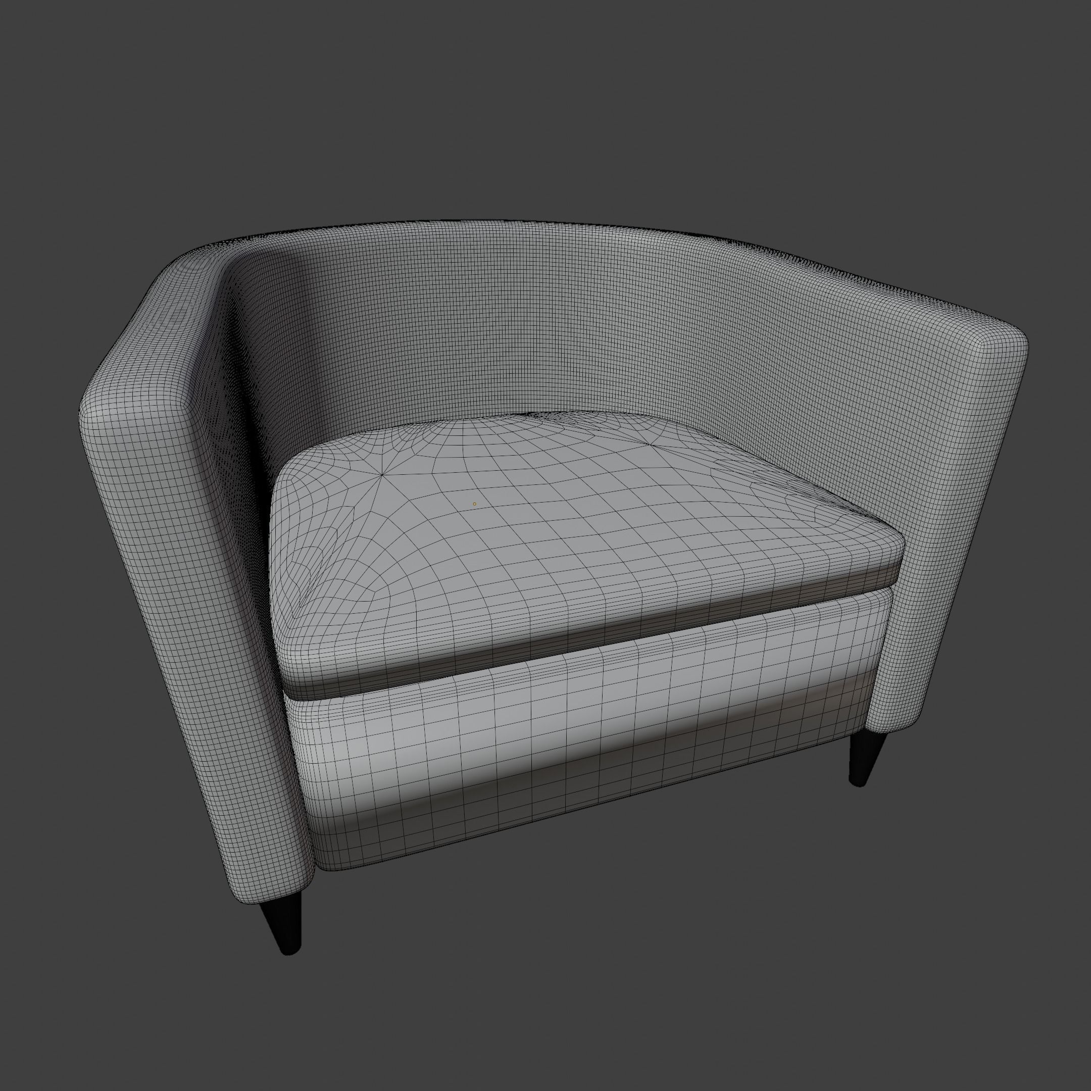 Armchair 3D model_8