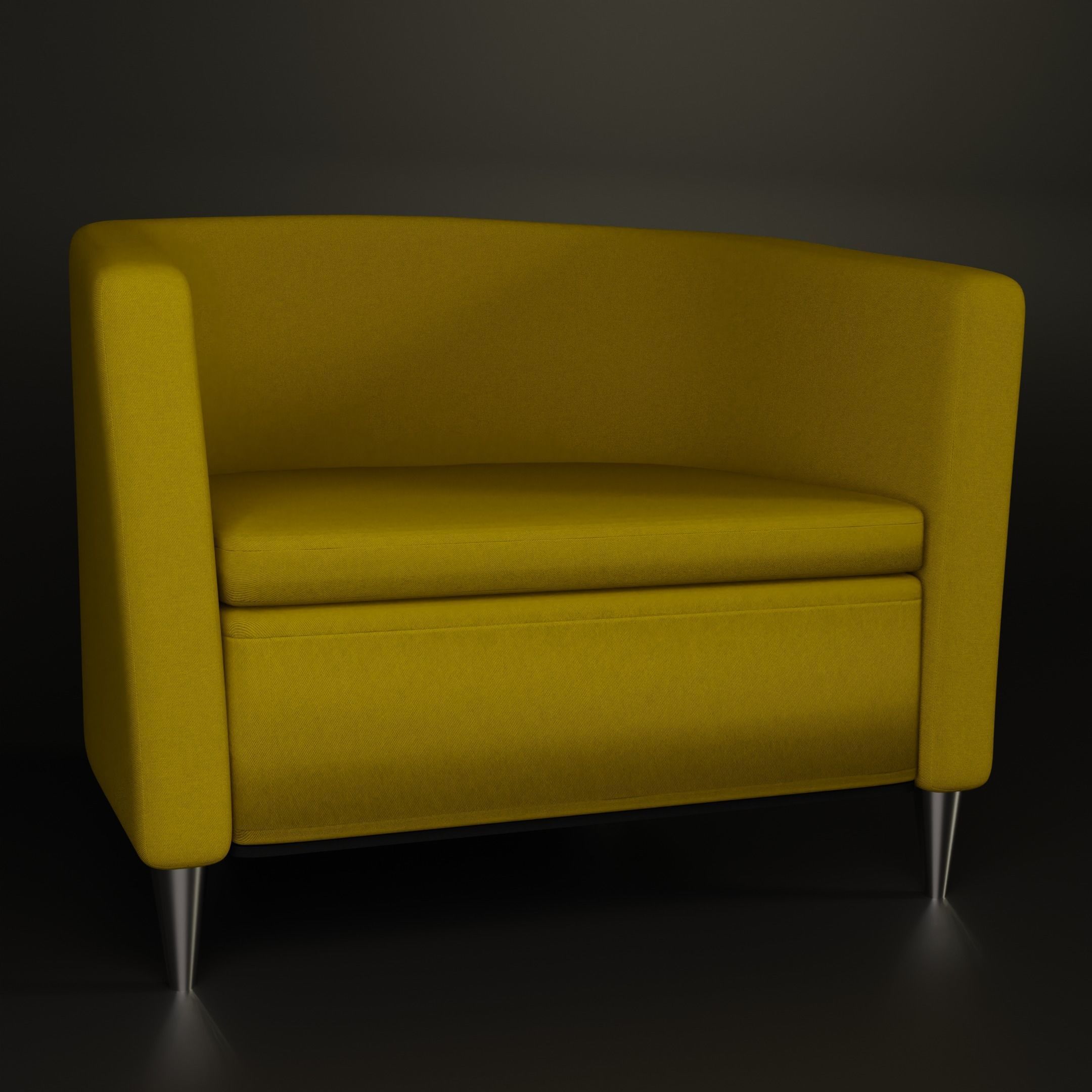 Armchair 3D model_3