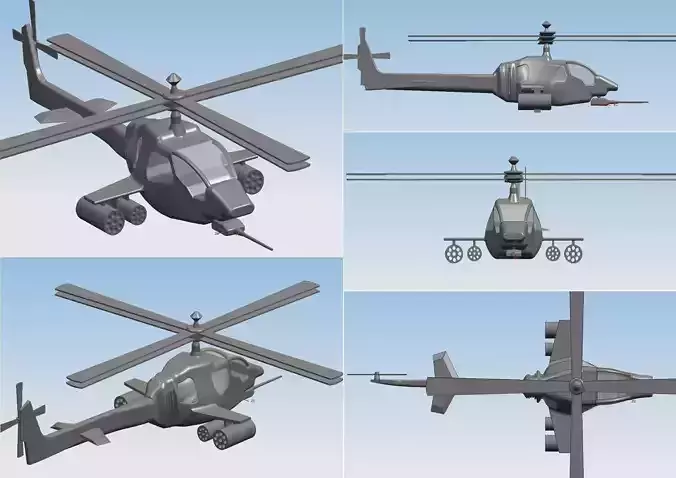 AYCopter four different military helicopters
