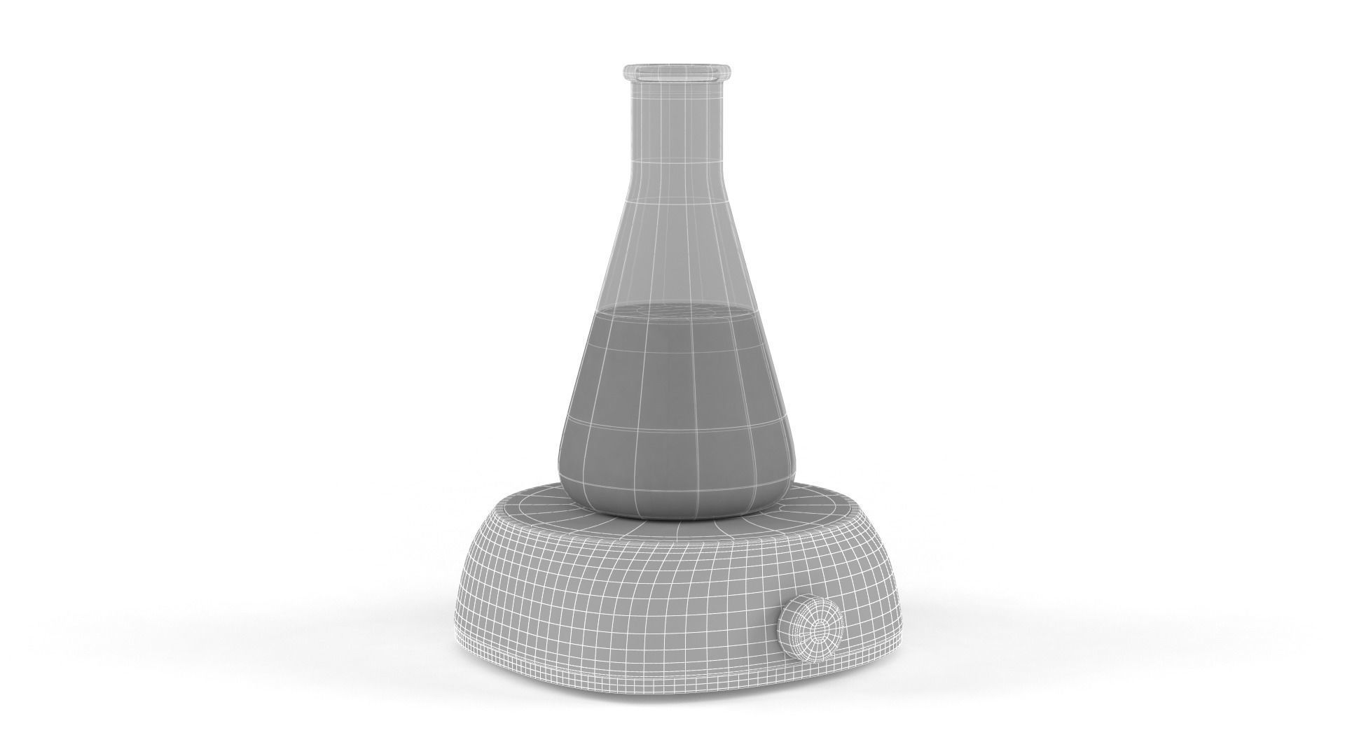 Digital Display Magnetic Stirrer 3D model_7