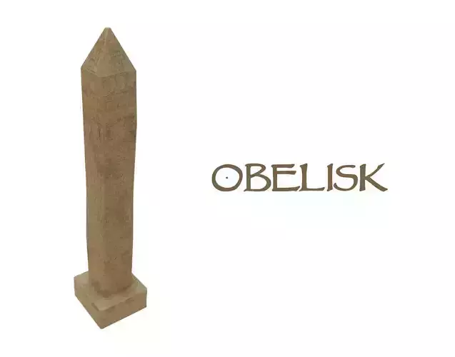 Obelisk wooden stick