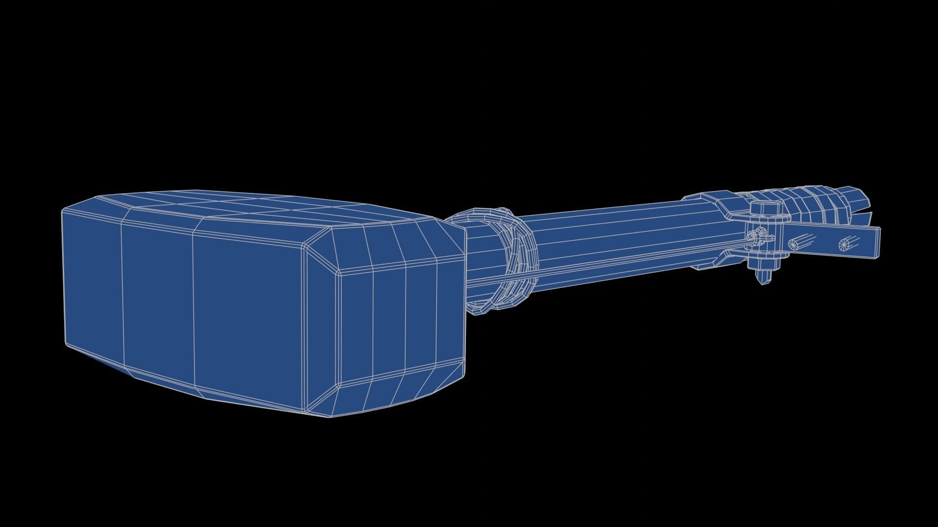 Modifiable Strike Weapon 09 Low-poly 3D model_23