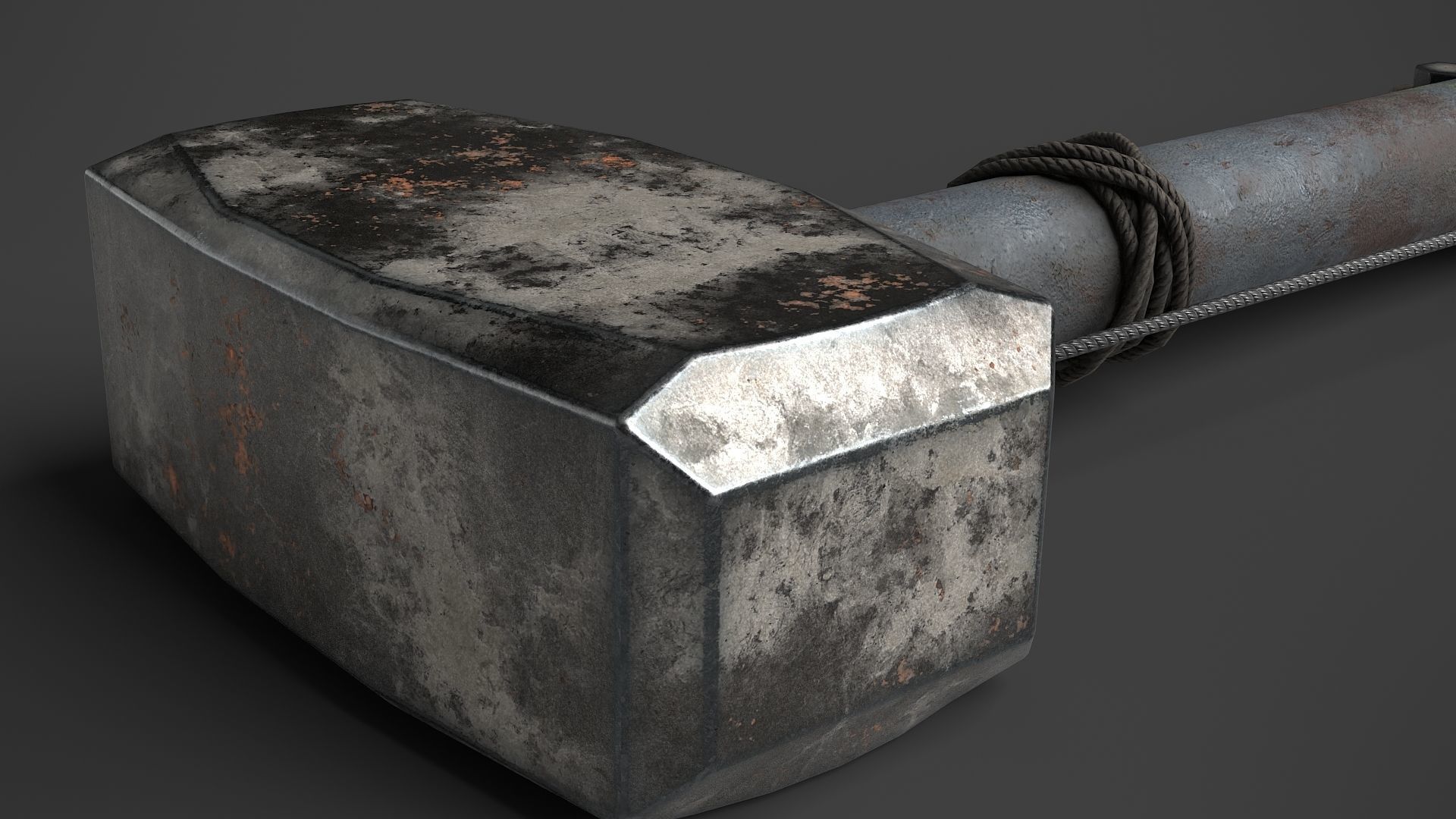 Modifiable Strike Weapon 09 Low-poly 3D model_8