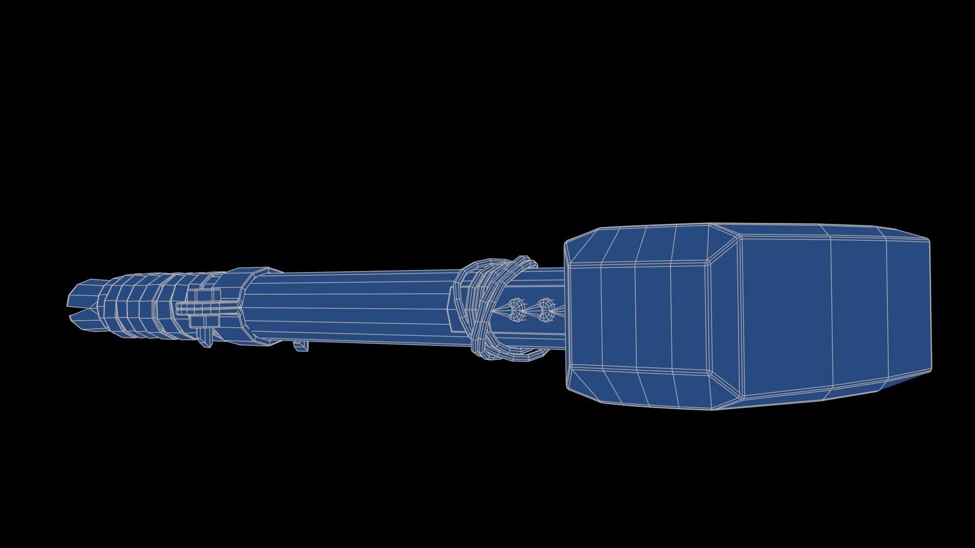 Modifiable Strike Weapon 09 Low-poly 3D model_24