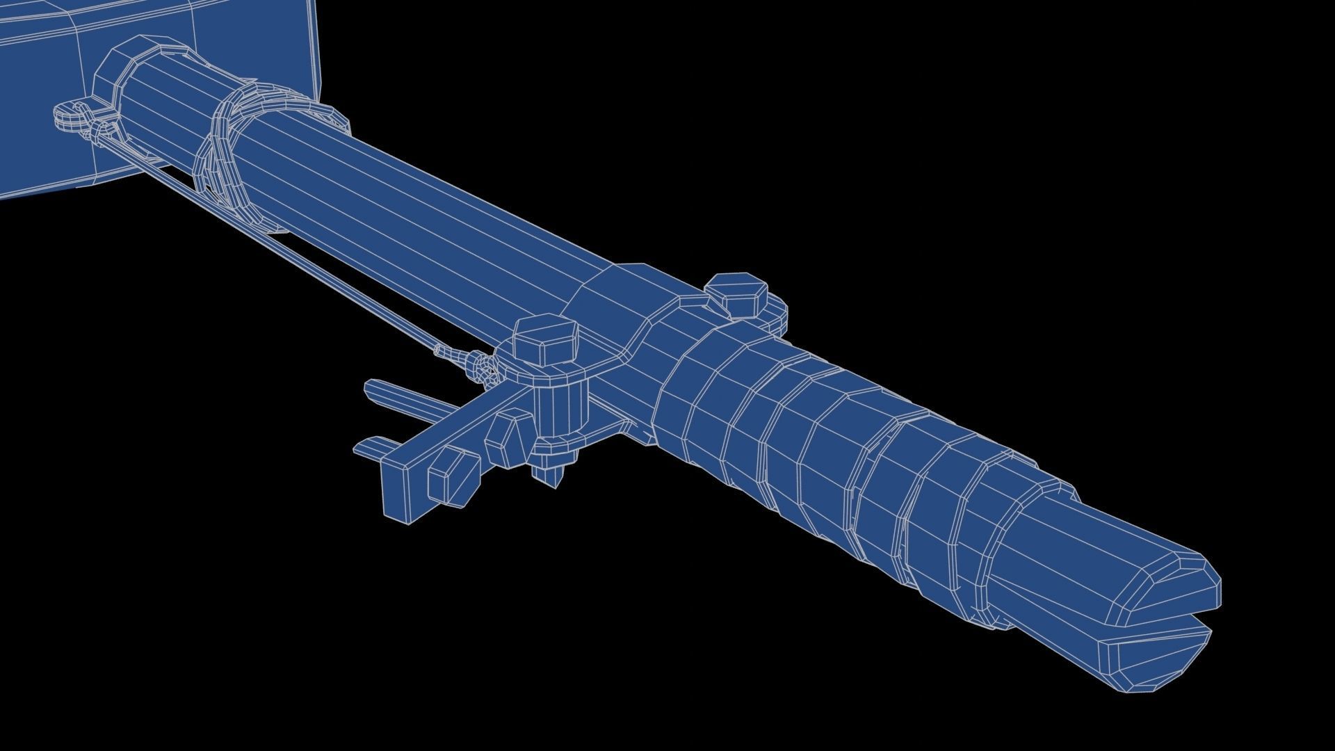 Modifiable Strike Weapon 09 Low-poly 3D model_27