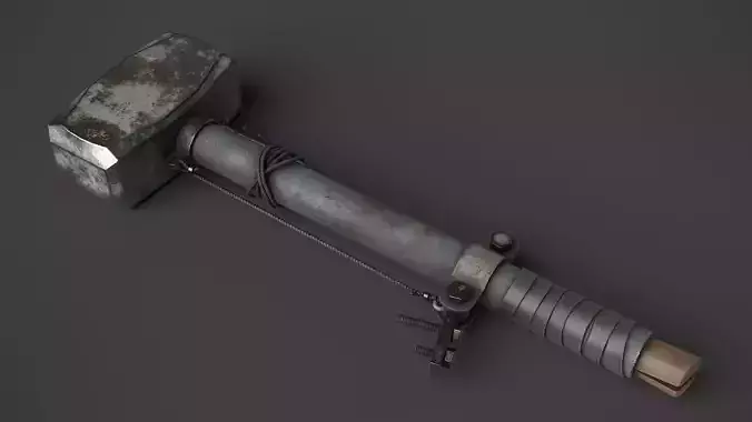 Modifiable Strike Weapon 09 Low-poly 3D model