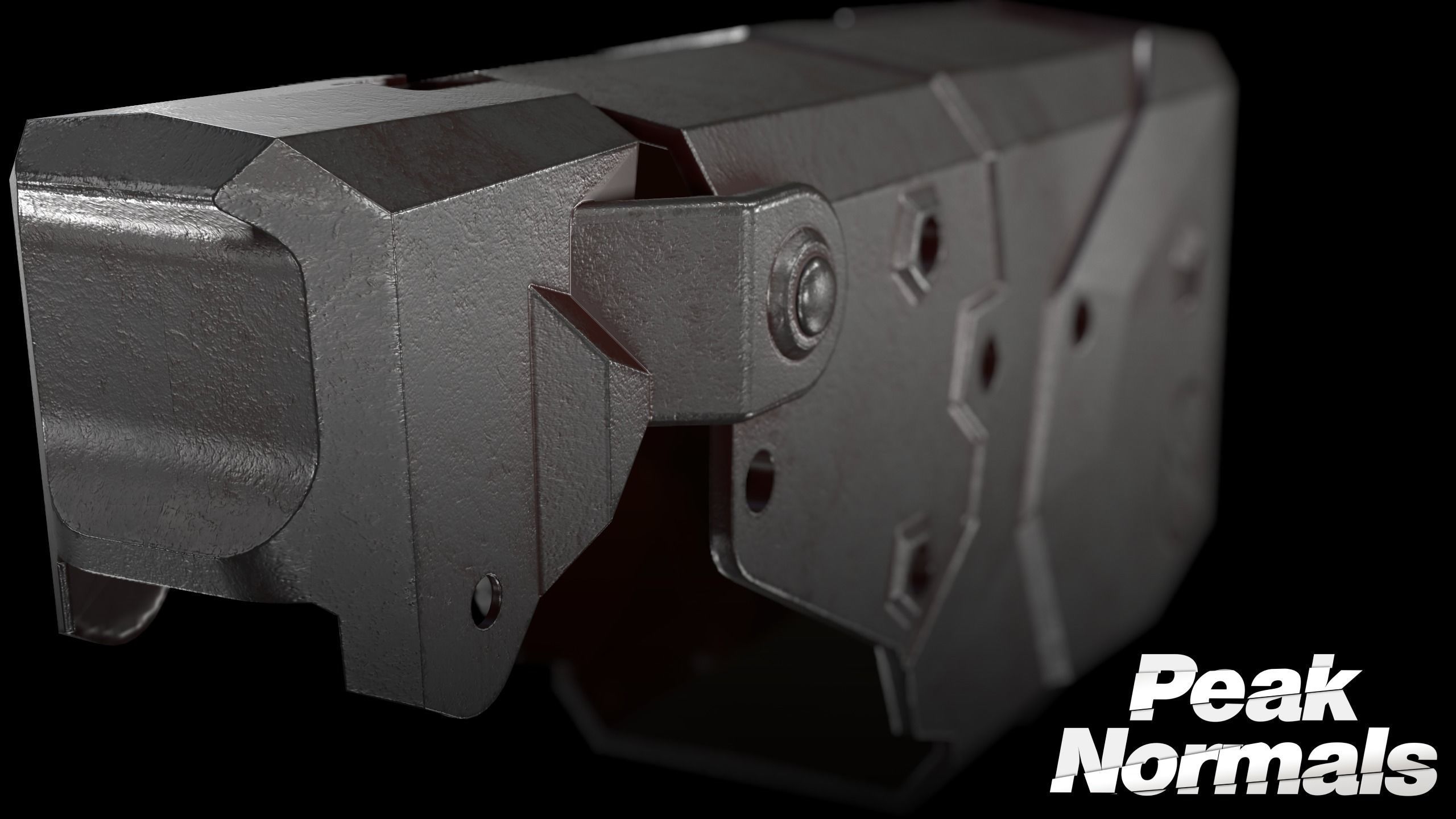 X2 Blade Tech Holster Low-poly 3D model_6