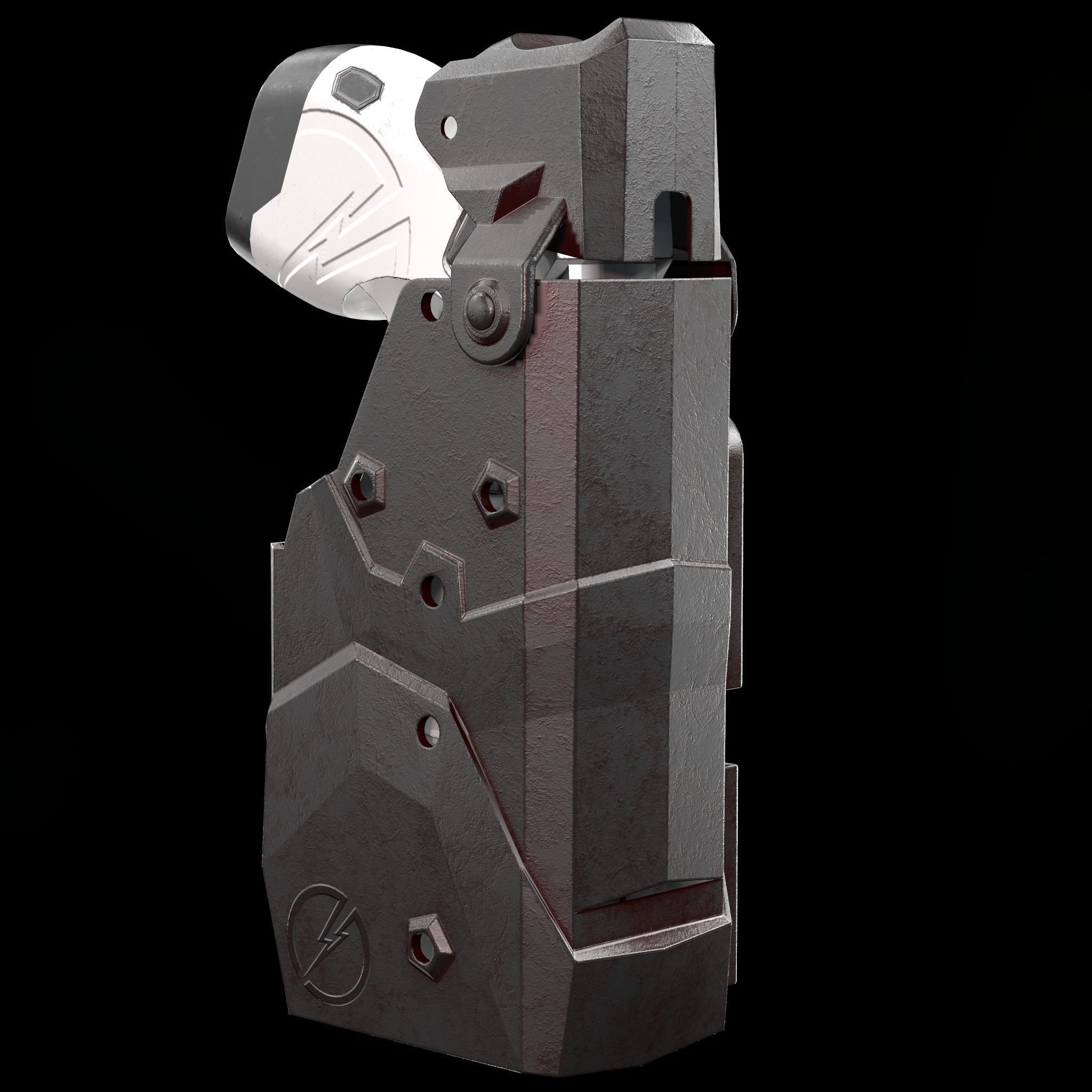 X2 Blade Tech Holster Low-poly 3D model_8
