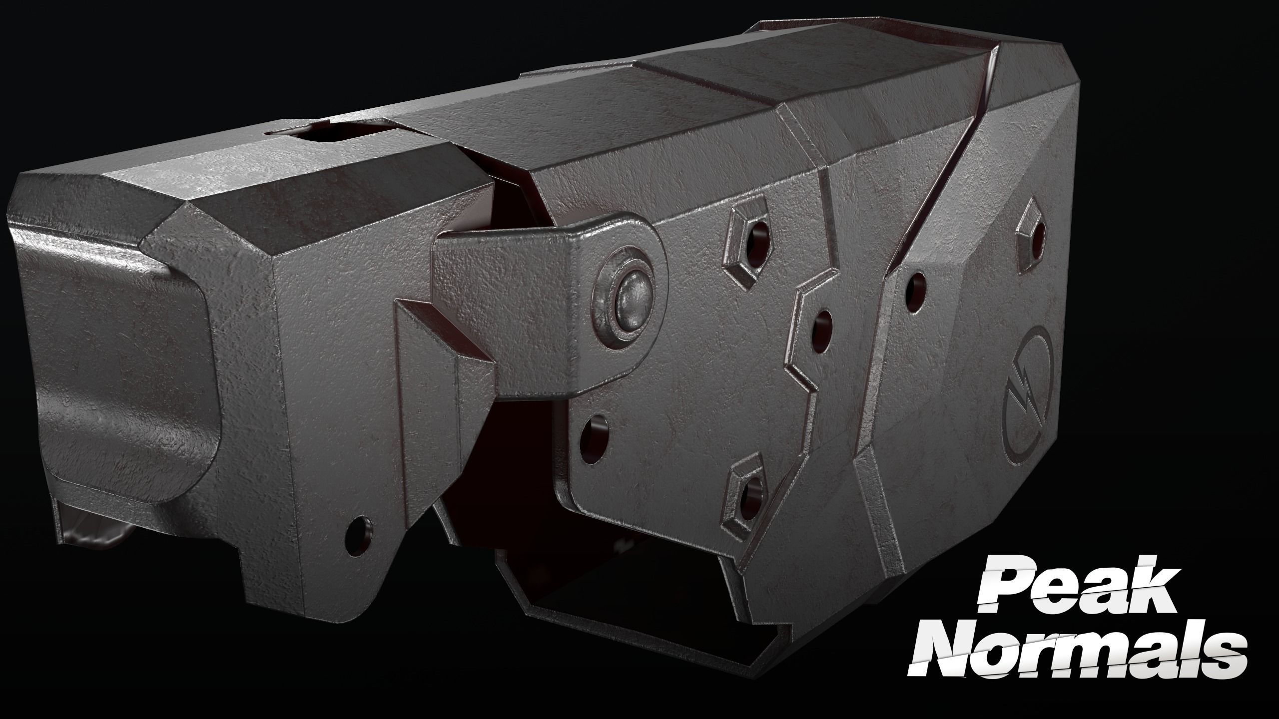 X2 Blade Tech Holster Low-poly 3D model_2