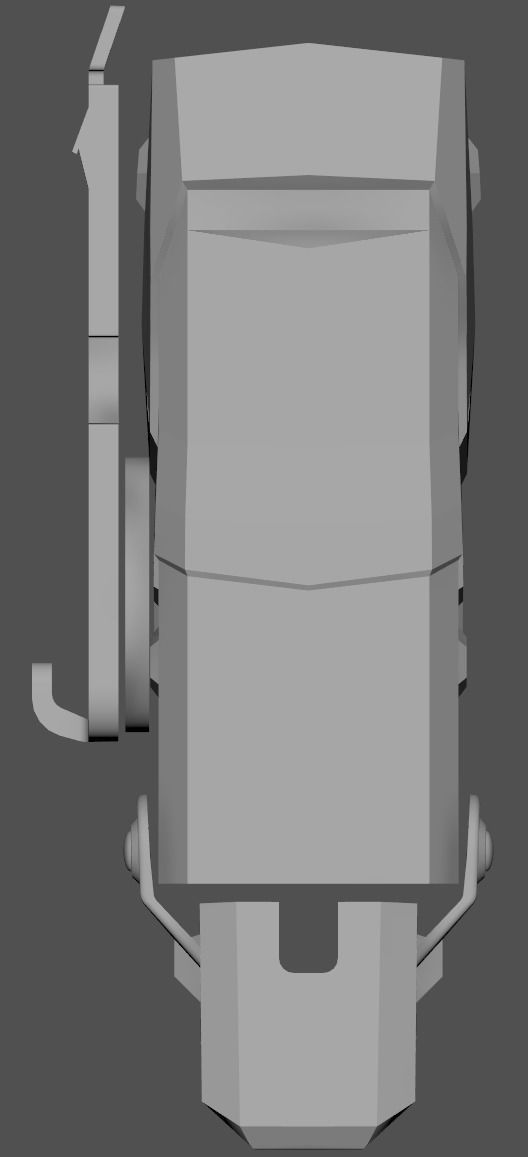 X2 Blade Tech Holster Low-poly 3D model_12