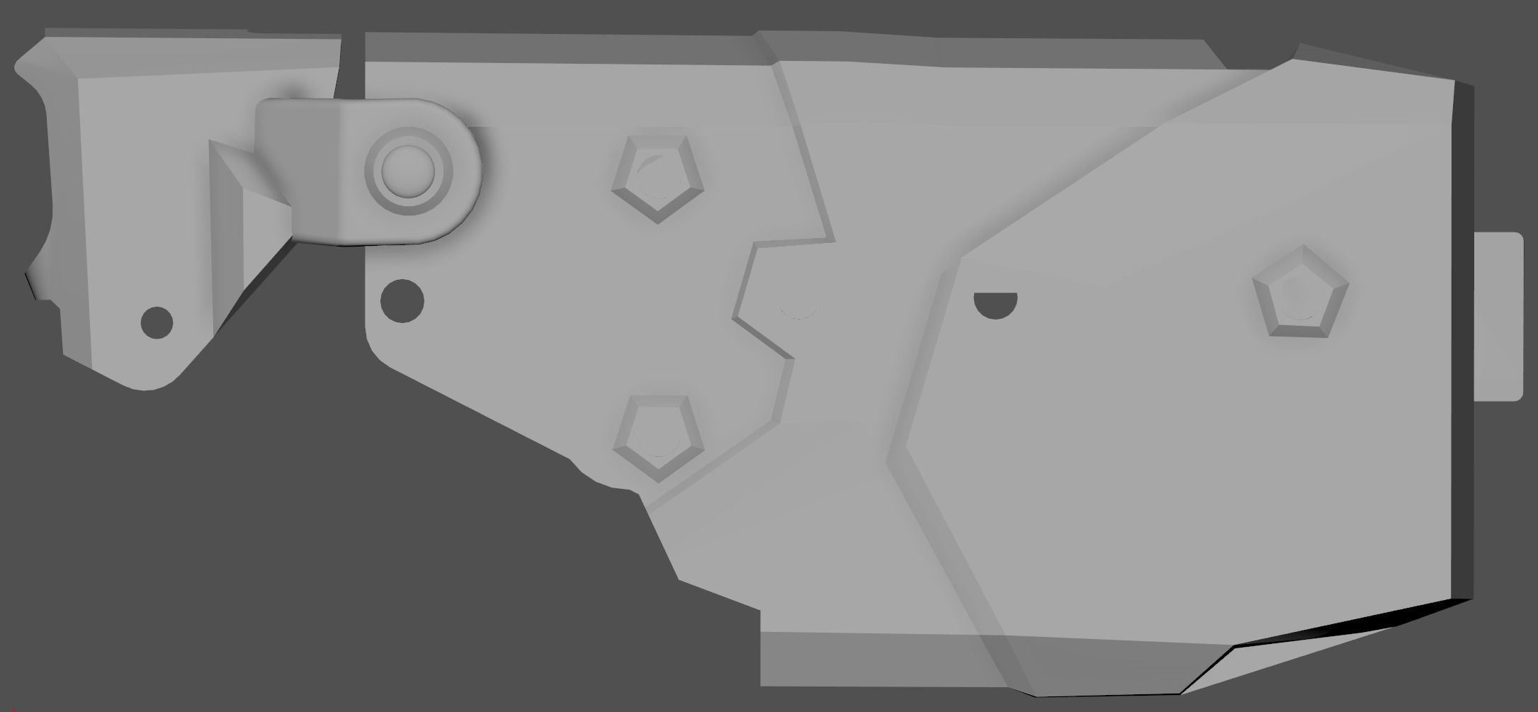 X2 Blade Tech Holster Low-poly 3D model_13