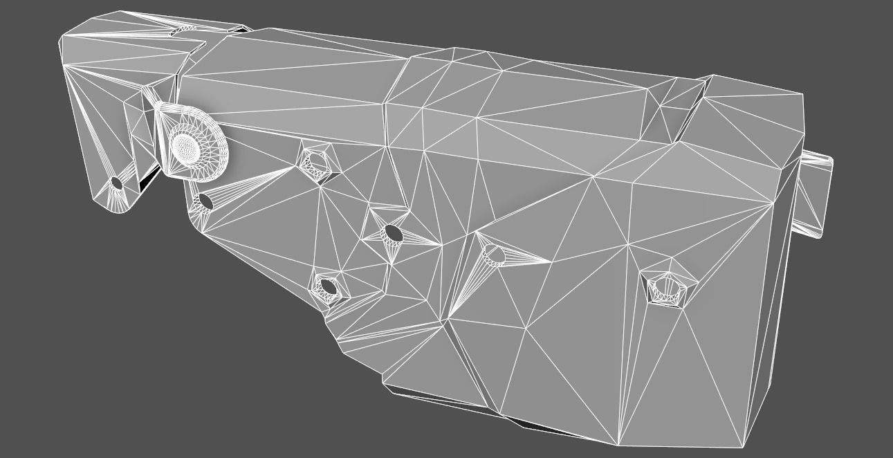 X2 Blade Tech Holster Low-poly 3D model_16