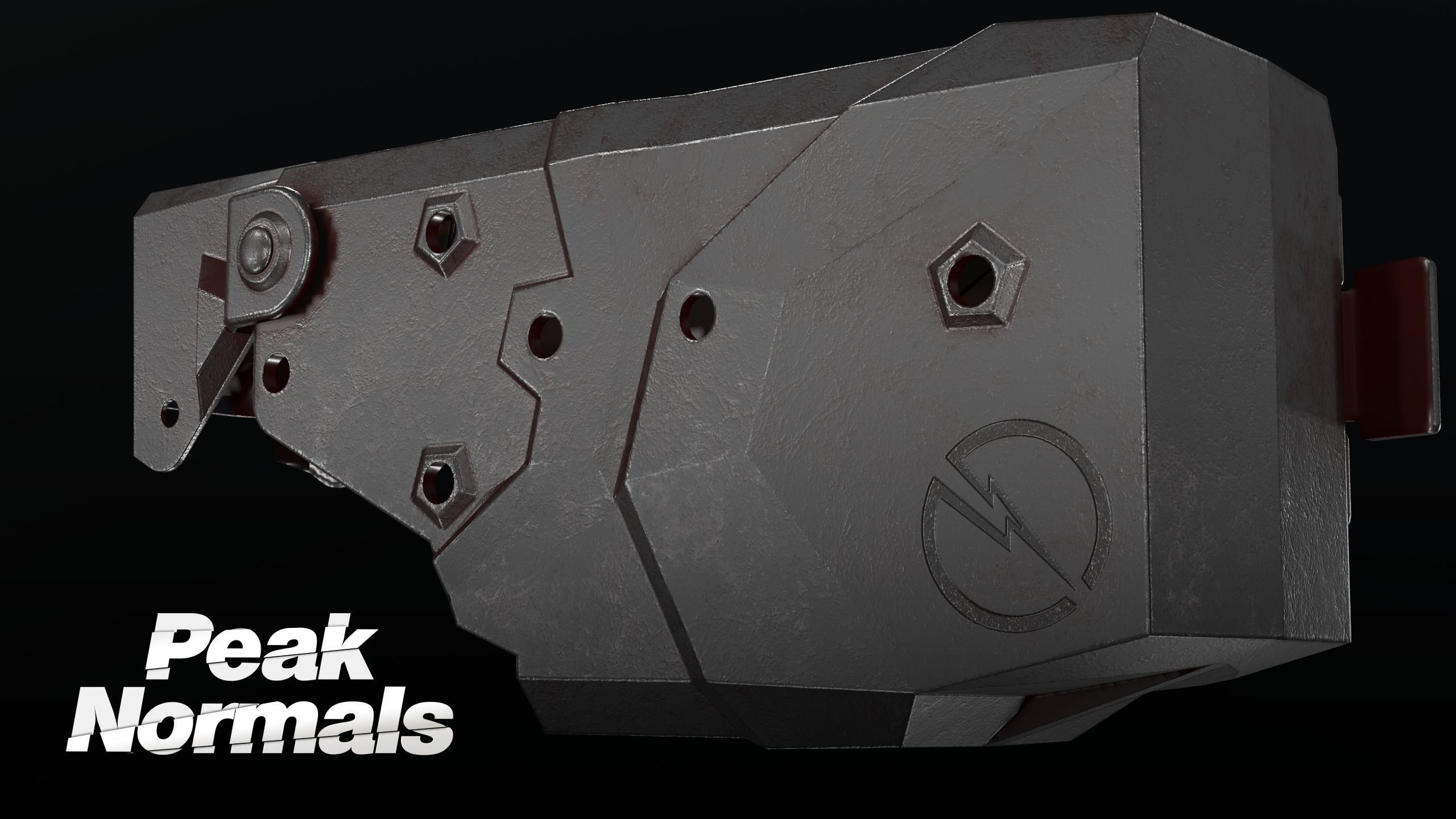 X2 Blade Tech Holster Low-poly 3D model_1