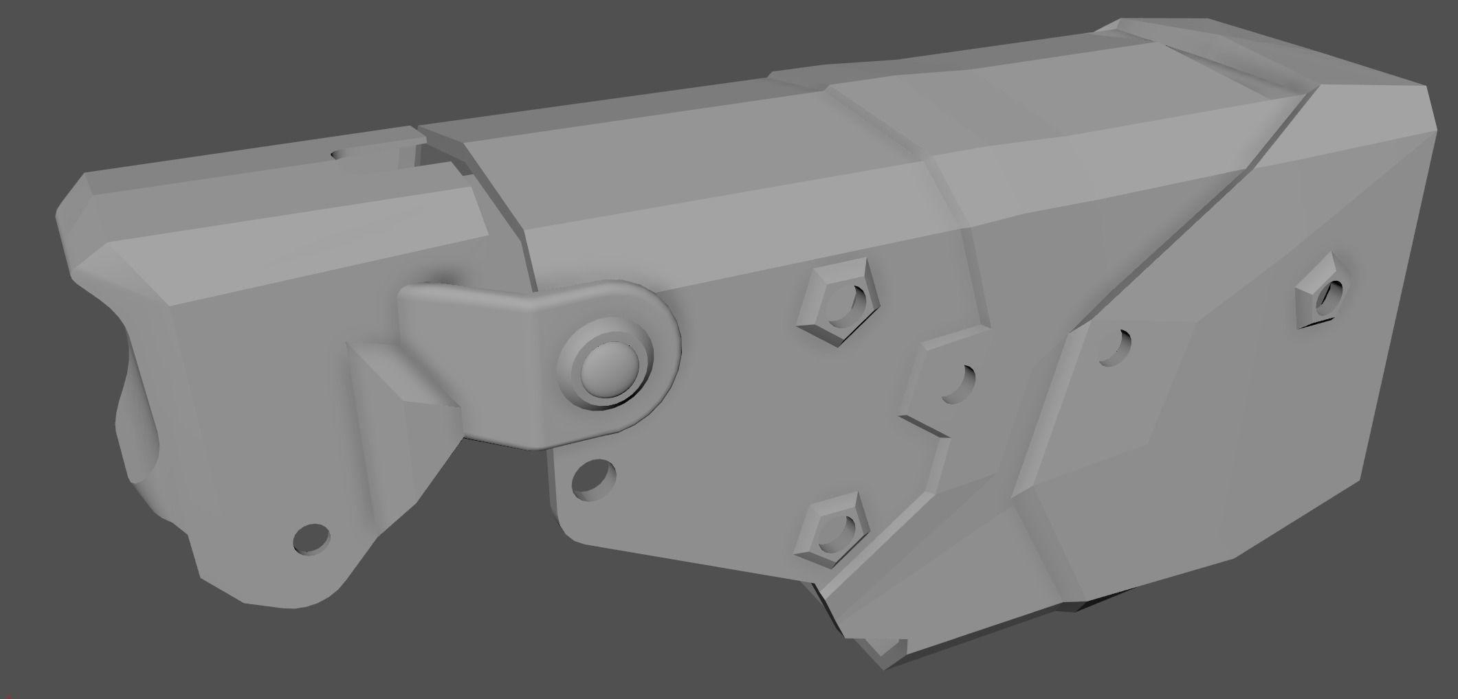 X2 Blade Tech Holster Low-poly 3D model_15
