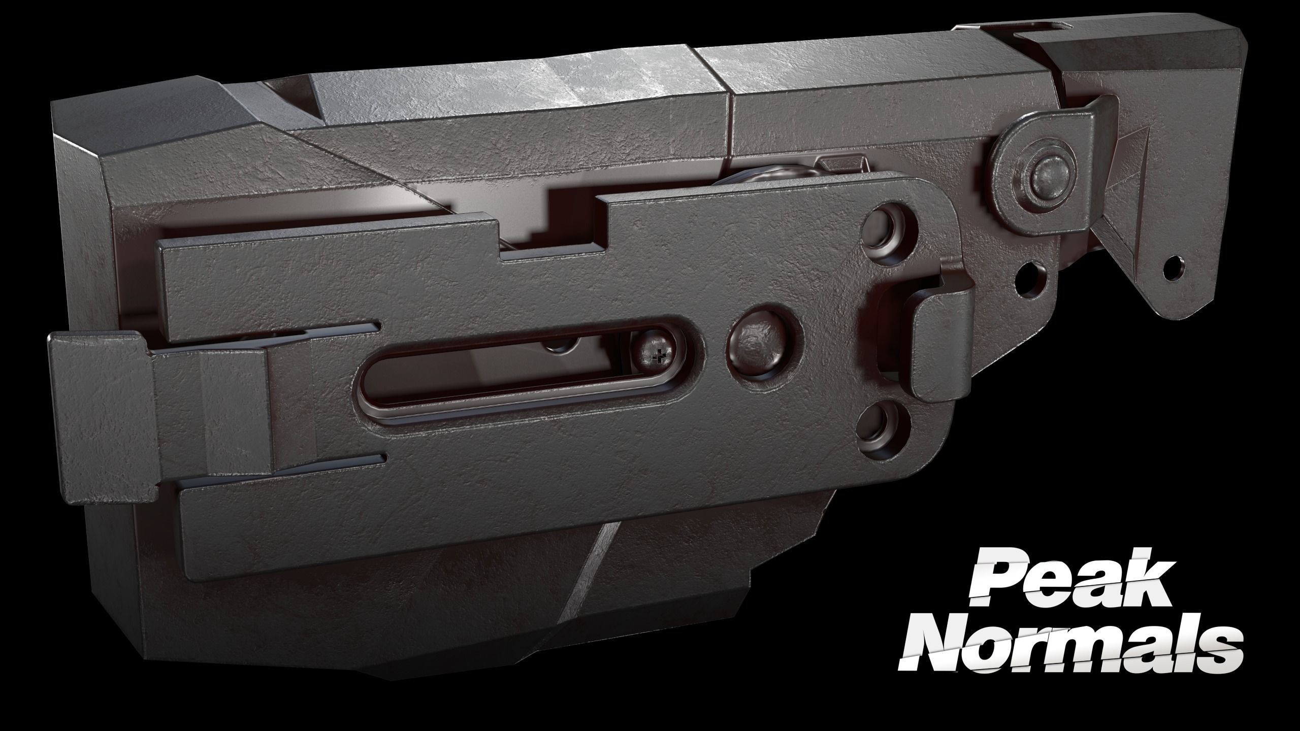 X2 Blade Tech Holster Low-poly 3D model_5