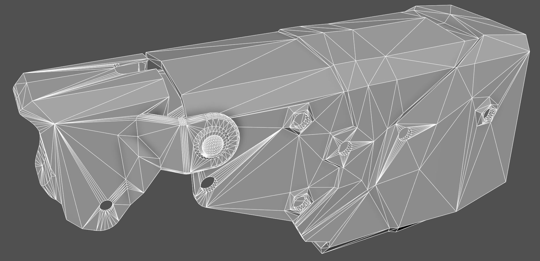 X2 Blade Tech Holster Low-poly 3D model_17