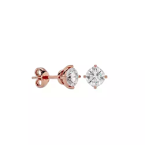 Women studs earrings with 360 views 3dm stl render detail 