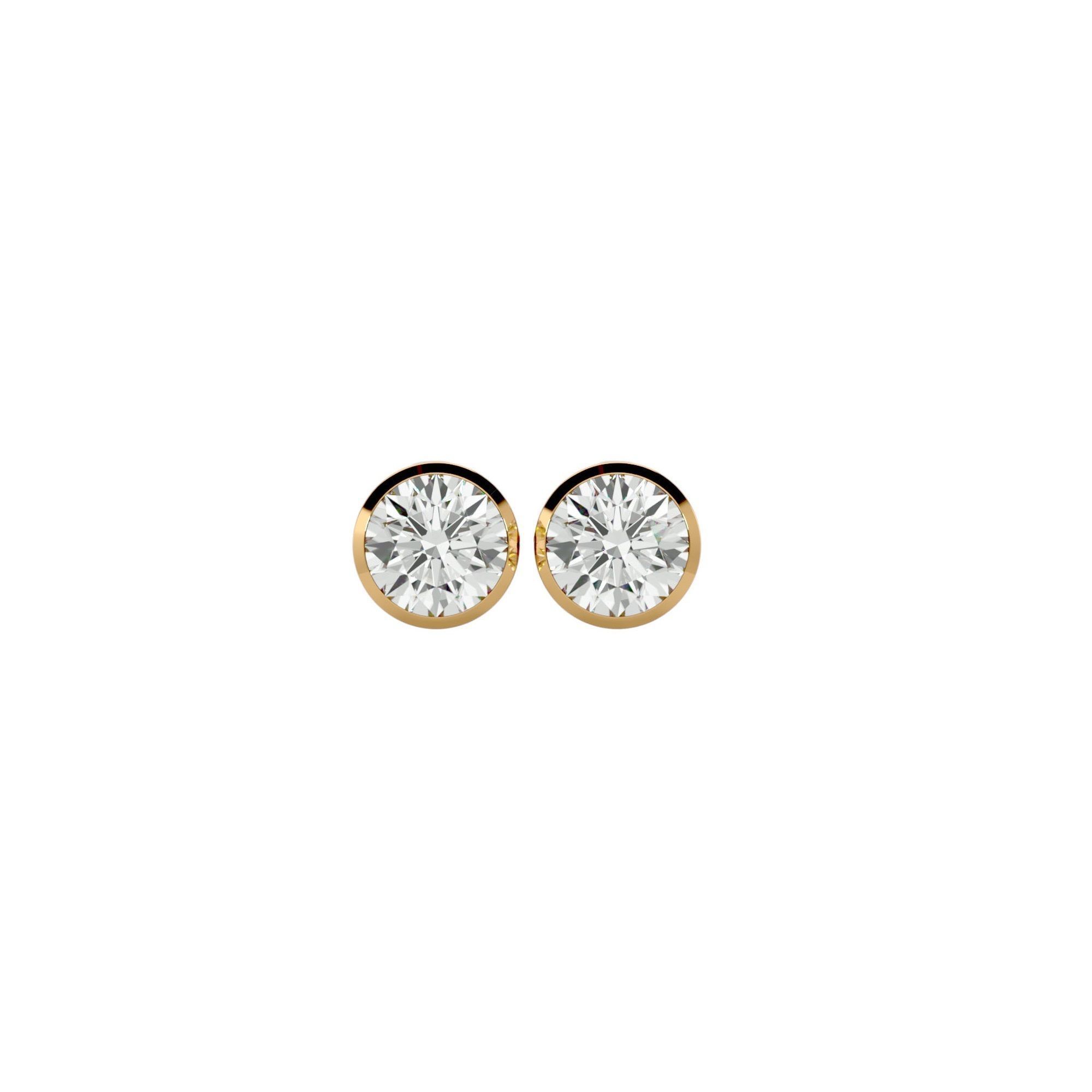 Women studs earrings with 360 views 3dm stl render detail 3D print model_15