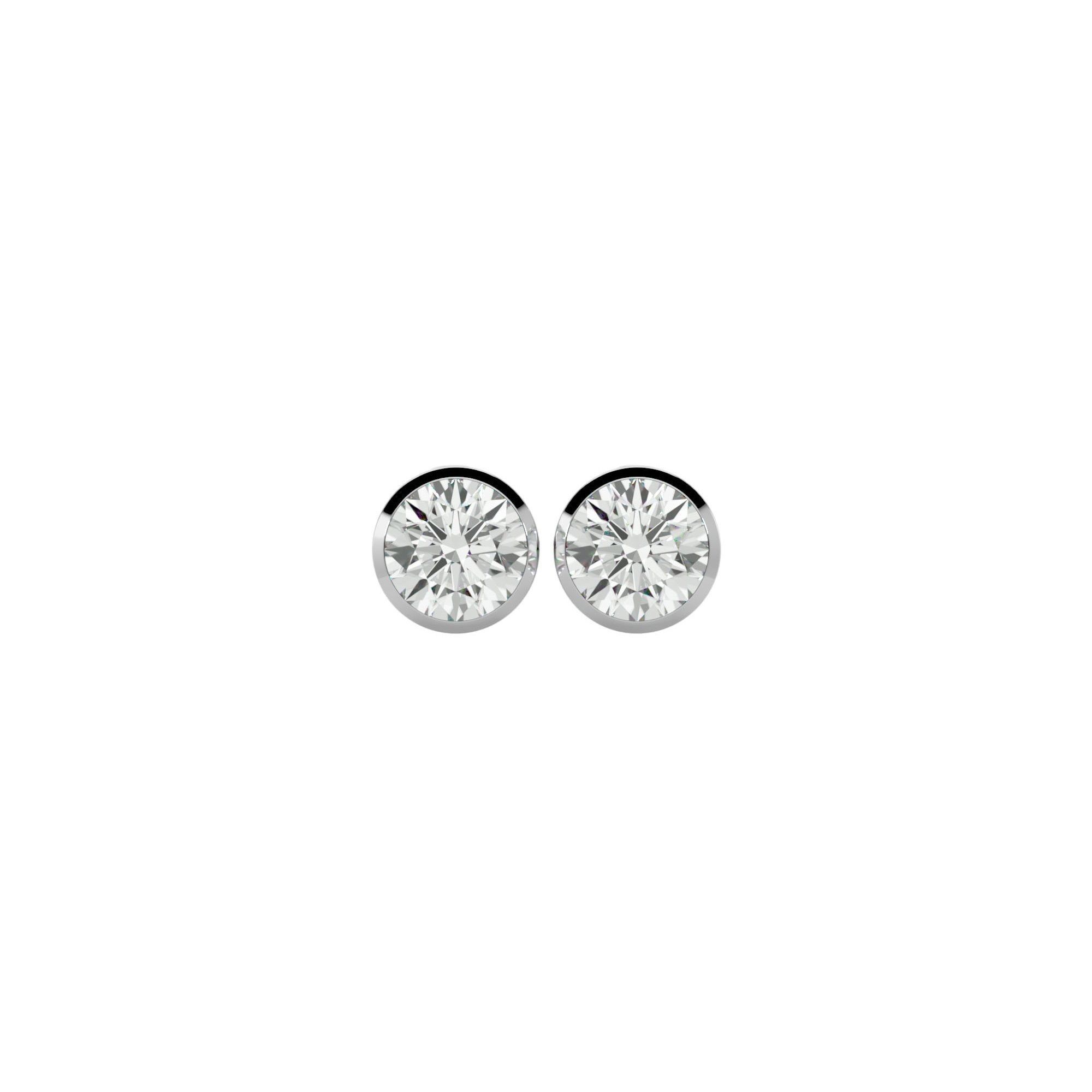 Women studs earrings with 360 views 3dm stl render detail 3D print model_14