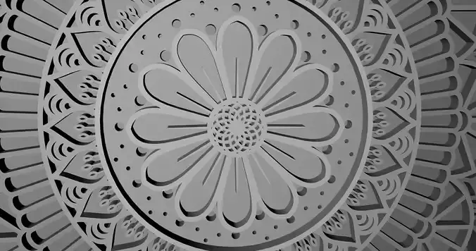 Mandala layers 3D print model