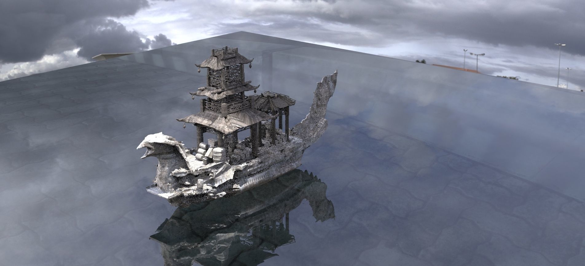 Chinese Treasure Ship  3D model_1