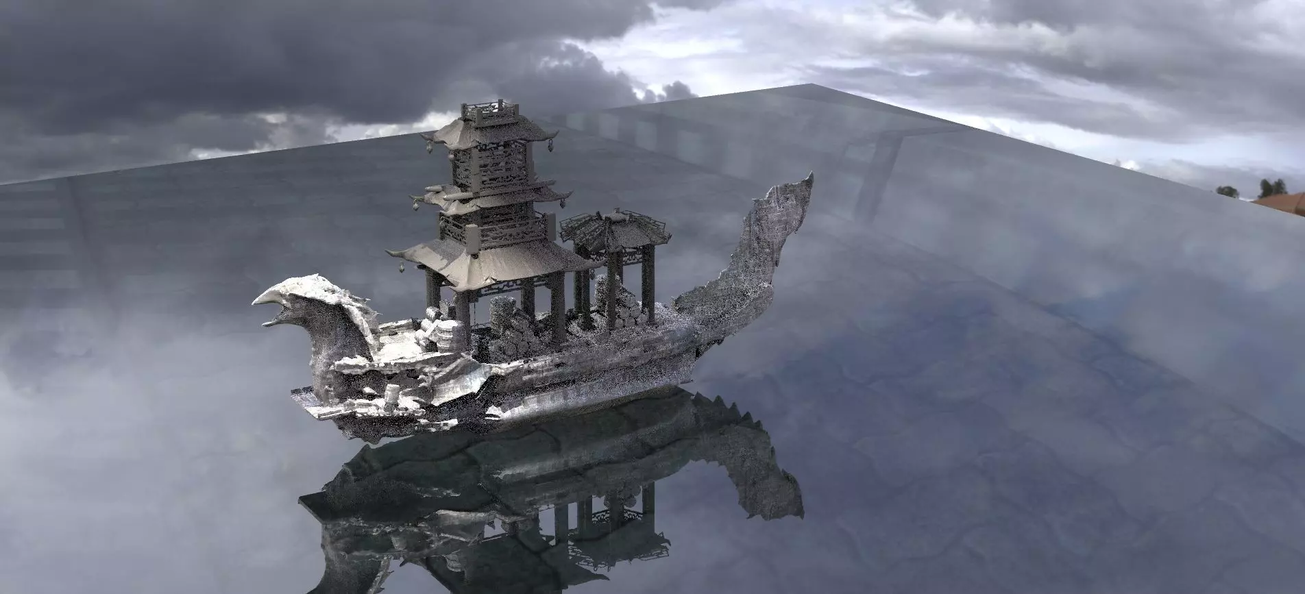 Chinese Treasure Ship  3D model_0