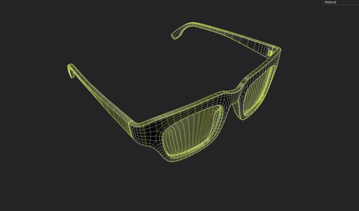 Eyeglasses M04 Low-poly 3D model_1