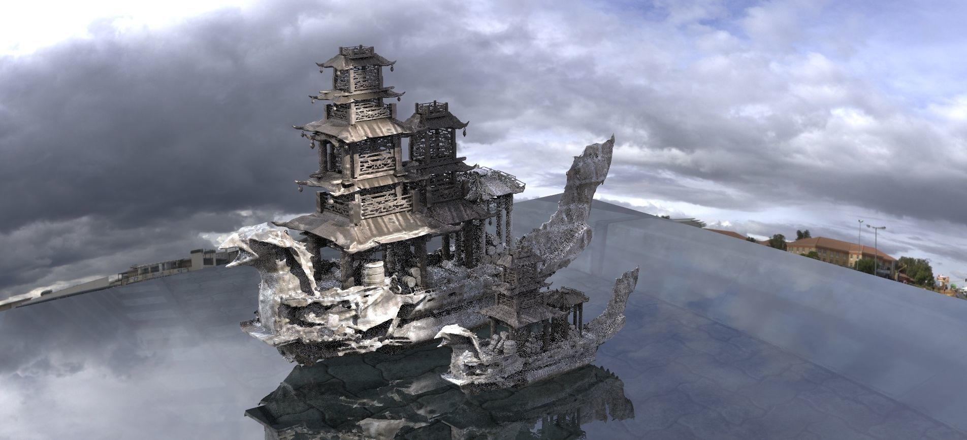 Chinese Treasure Ships 2 designs 3D model_4